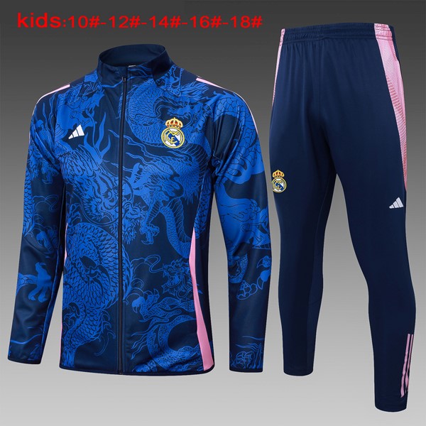 Kinder Trainingsanzug Real Madrid 2024-2025 Blau 3